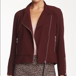 Rebecca Minkoff Maroon Side Zipper Blazer